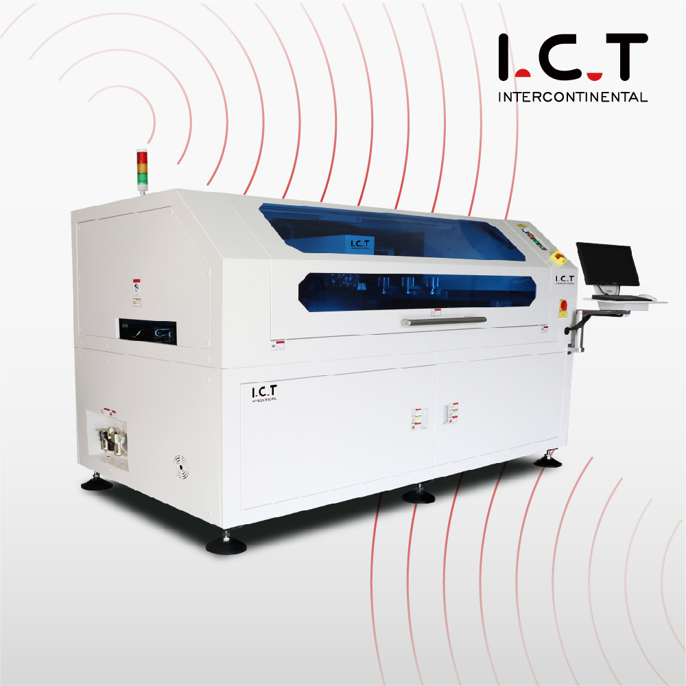 ICT SMT PCB Vollautomatische Lötpasten-Schablonendruckmaschine