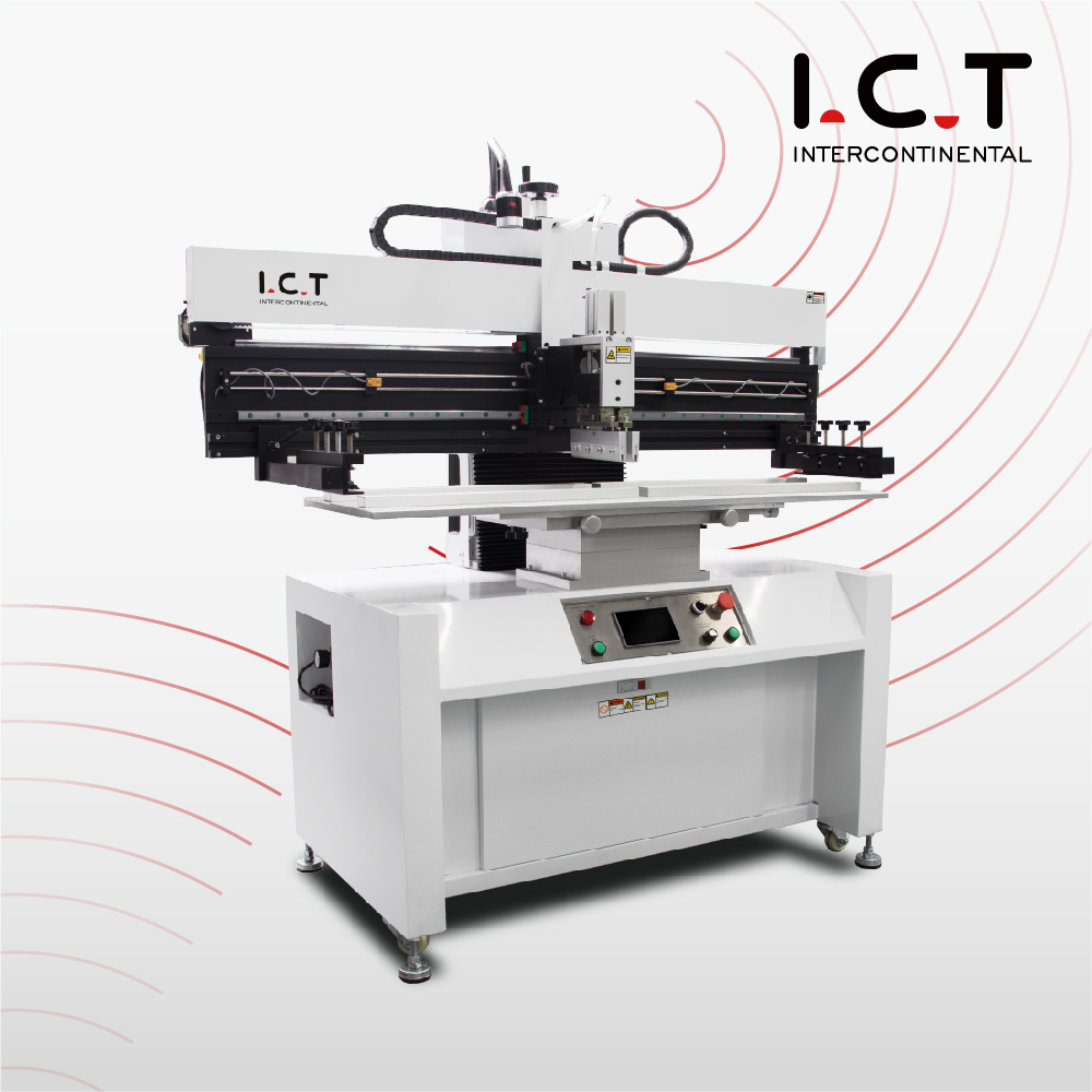 P12 ICT Halbautomatischer Schablone Drucker SMT PCB Halbautomatische Pastendruckmaschine