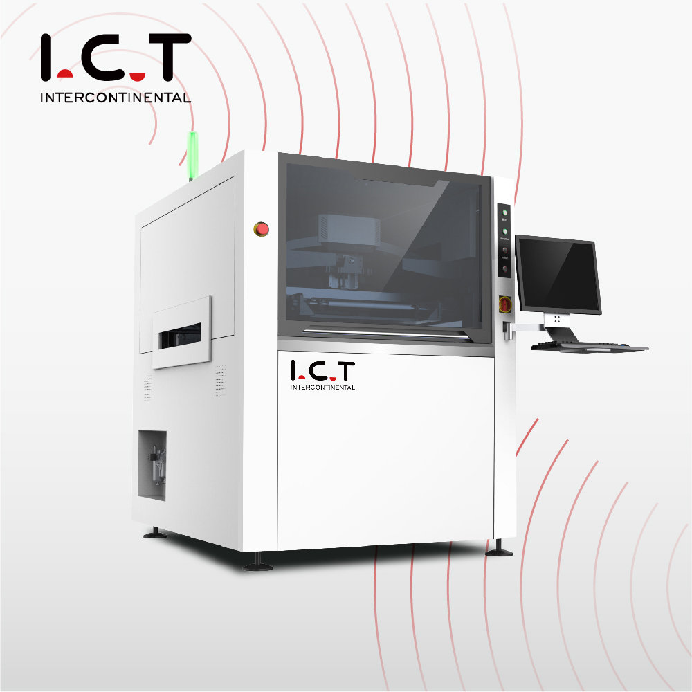I.C.T-4034 Hochwertige vollautomatische SMT PCB Druckmaschine