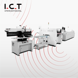 I.C.T |Schnelle, flexible halbautomatische SMD PCBA Produktionslinie