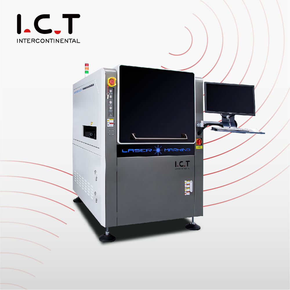 ​ICT-400 |Faser-CO2-UV-Laserbeschriftungsmaschine Raycus Galvo-Maschine